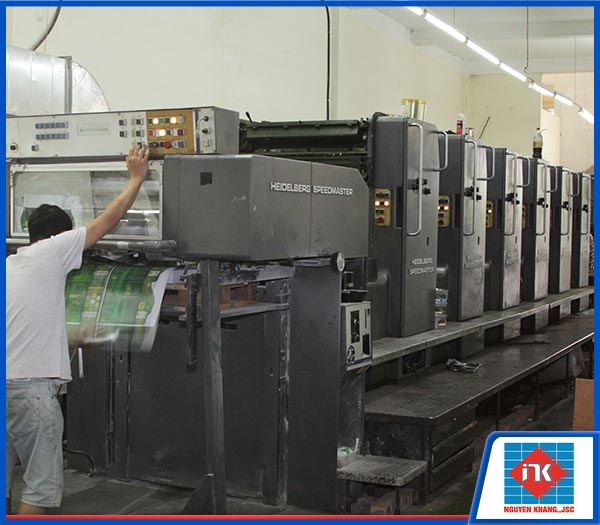 Máy in offset tờ rơi 6 màu Heidelberg khổ 520x720mm